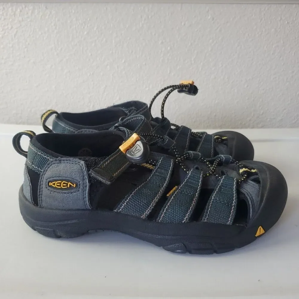 Keen Newport H2 Kids Blue Black Waterproof Hiking Water Sandals Size 3 1006557
